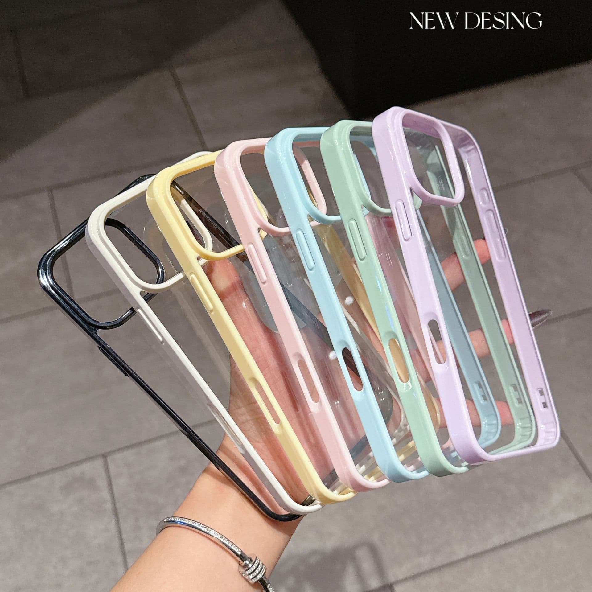 Suitable for Apple 18 Pro/17, DIY Material Case, Cream Gel Phone Case, Candy Color 16PM, Dopamine Color Case, Shockproof for Women