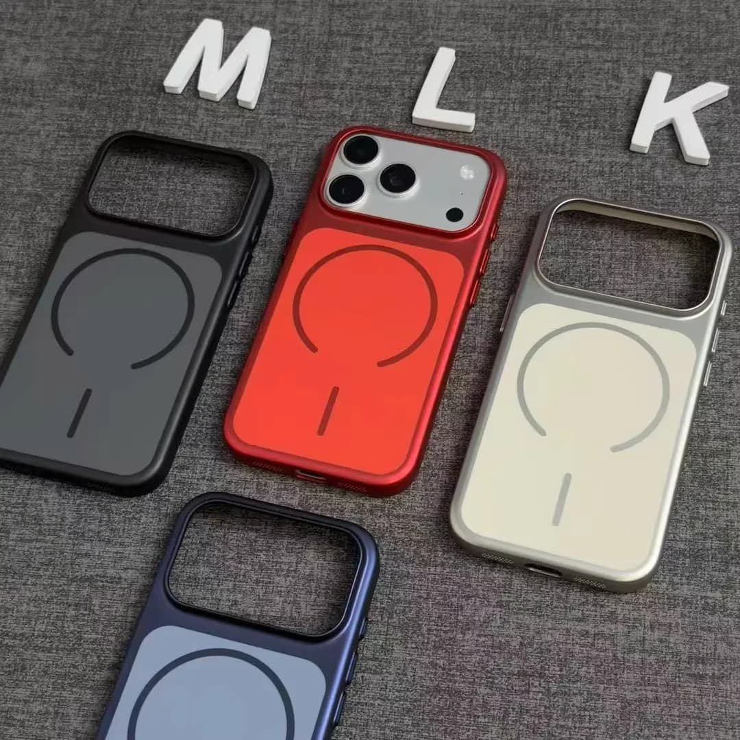 Suitable for iPhone17promax mobile phone case excimer ultra-thin frosted magnetic anti-fall protective cover for iPhone 16 15