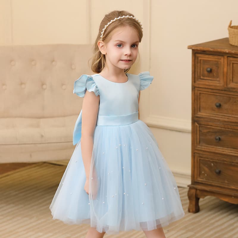 Cross-Border Hot Selling Girls Tutu Dress Children's Gown Summer New Princess Dress Kids Wedding Dress Wholesale