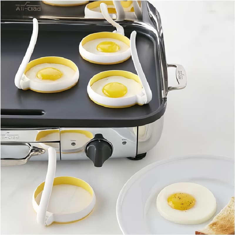 Cross-border hot-selling 2-pack egg rings, creative DIY kitchen frying tools