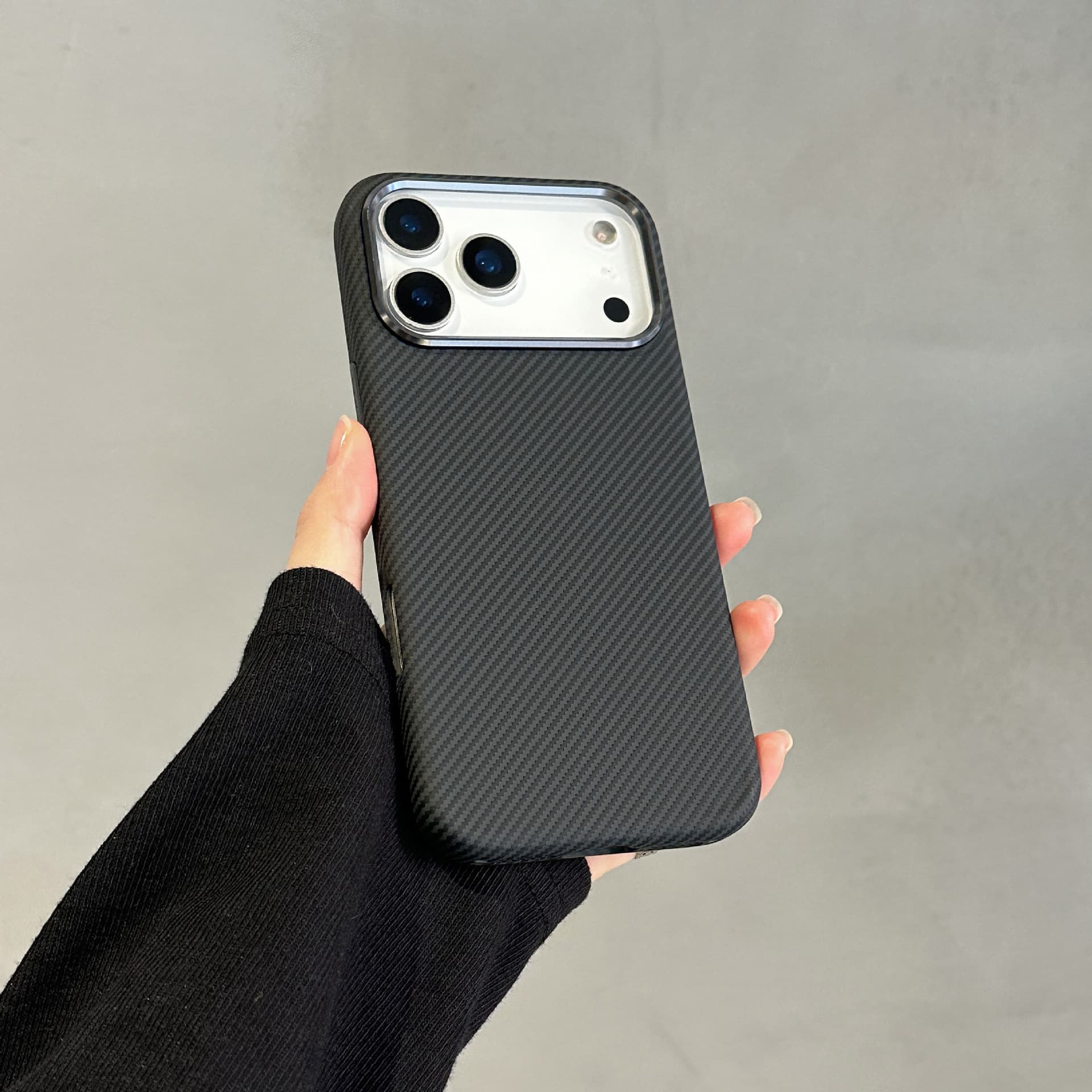 Compatible with Apple 17 Pro Max Kevlar Phone Case with Built-in Magnetic, iPhone 16 Checkered 15 Shockproof Protective Case