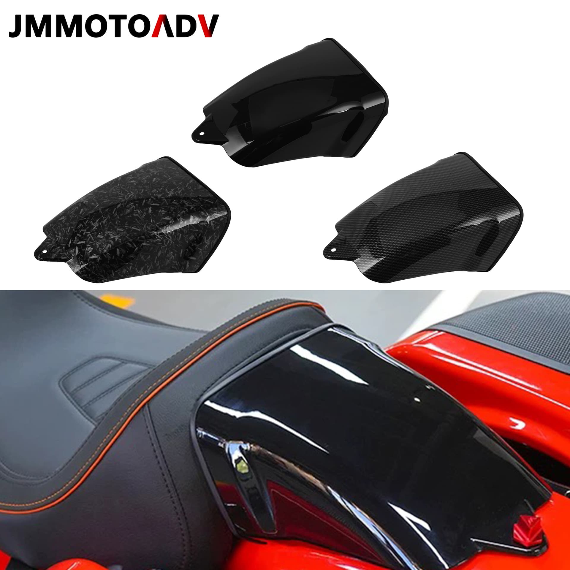 Compatible with Harley Road Glide Street Glide 121CVO 23 Modified Extended Rear Seat Cowl Rear Seat Cover