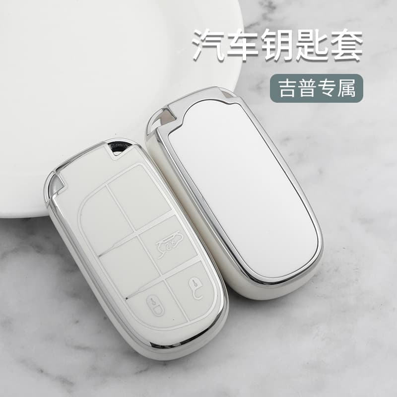 Jeep Wrangler Unlimited Key Cover Car Shell Compatible with Grand Cherokee Commander Dodge Automobile Buckle Case YHC Business Style