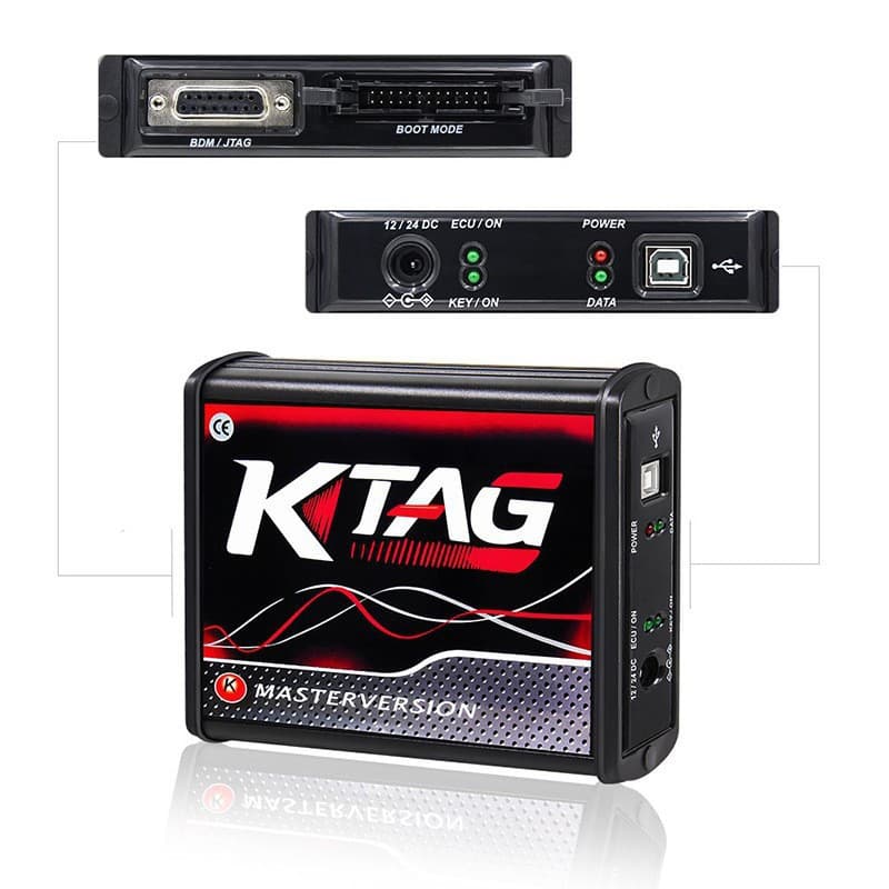 In Stock Cross-Border Exclusive KTAG V7.020 V2.25 Red European Version ECU Read/Write Programmer