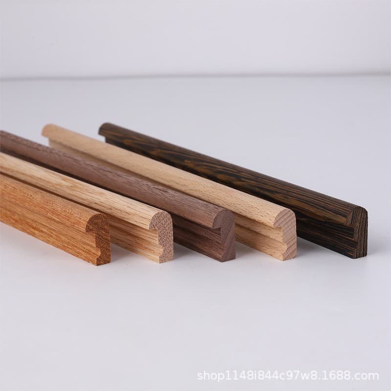 Factory direct sales of picture frame trims, solid wood trims, photo frame trims, calligraphy and painting frame strips, border strips, mounting frame strips.