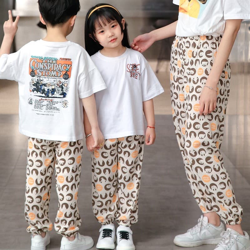 Women's Harem Pants, Children's Thin Pants, Family Matching Bloomers, Boys and Girls Long Pants, Summer Loose Fit, Adult Mosquito Repellent Pants