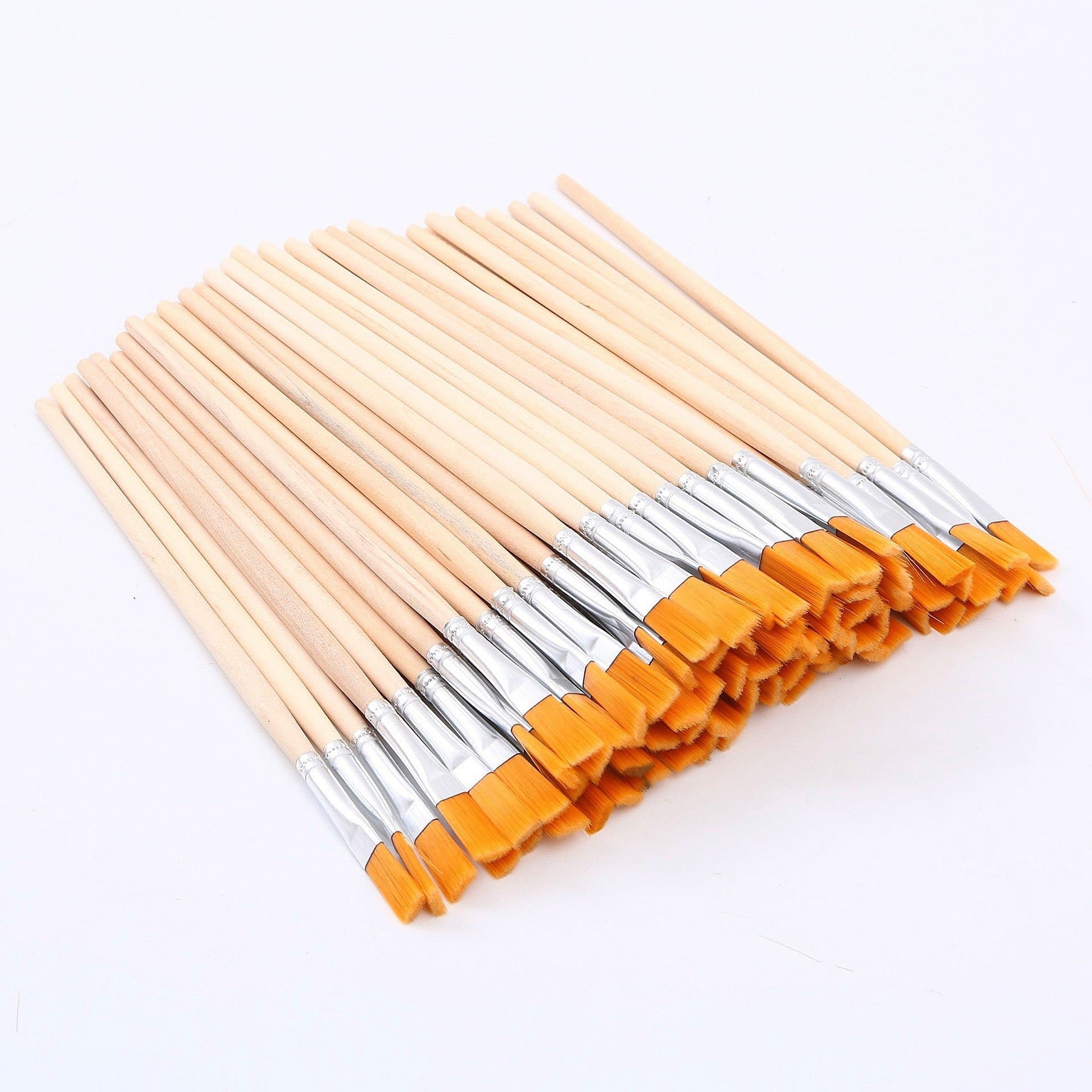 Children's Painting Art Supplies Watercolor Brush Set Wooden Handle Nylon Hair Liner Brush