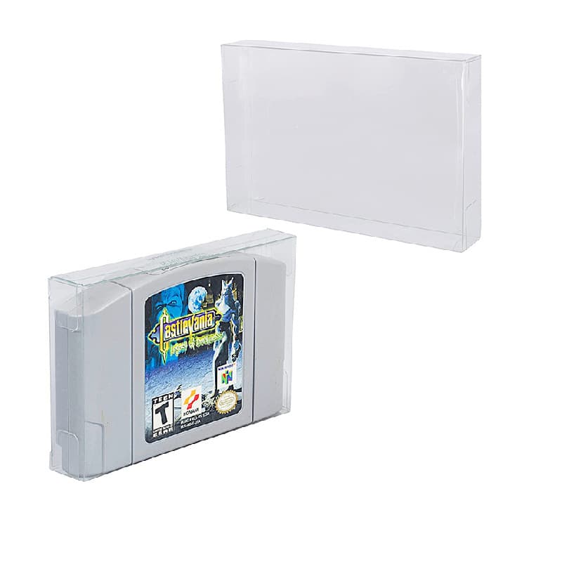 N64 Game Cartridge Protective Case Transparent Plastic Storage Box Display Case Game Cartridge Protection Box