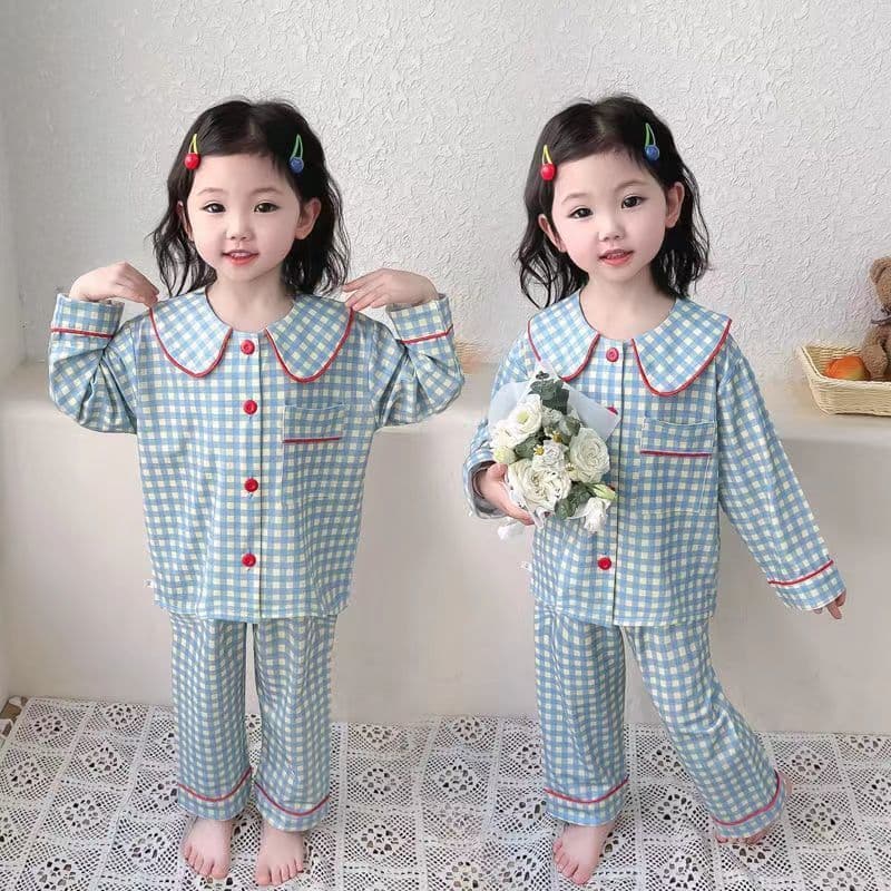 Children's Pajamas Spring and Autumn New Style Girls' Long-Sleeved Baby Cartoon Home Clothes Set Princess Style Thin Pajamas