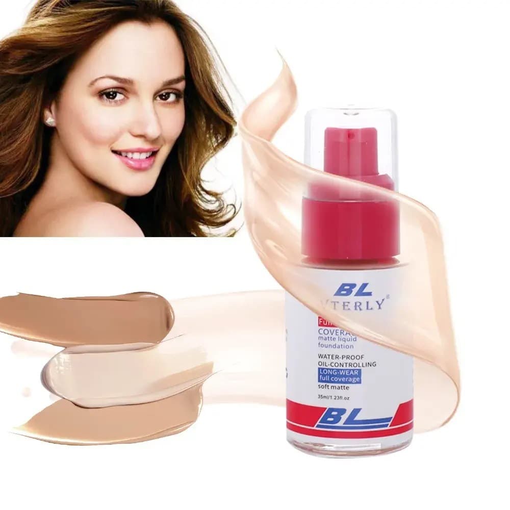 Cross-Border Export Bl Waterproof Matte Long-Lasting 4-Color Concealer Makeup Private Label Liquid Foundation Full Coverage Liquid Foundation