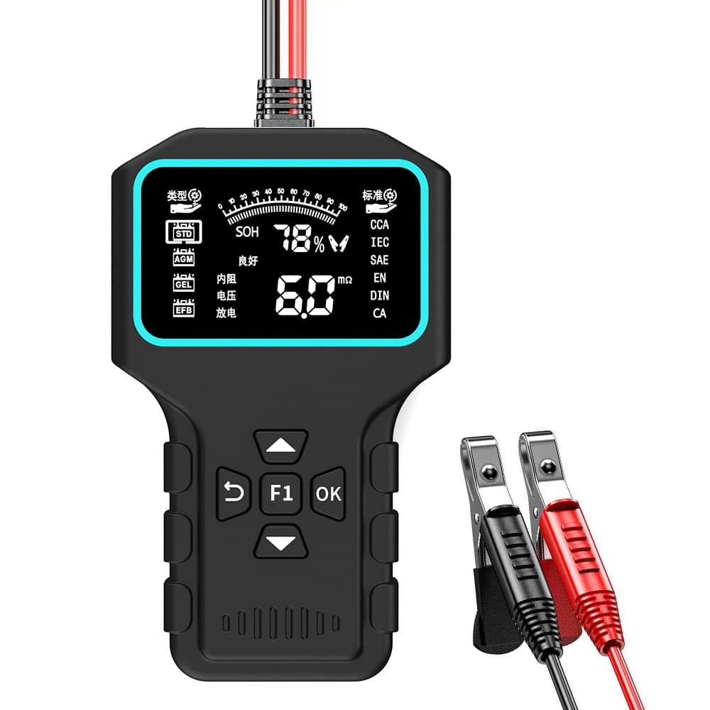 Battery Analyzer, 12V/24V Battery Universal, CCA Test, Internal Resistance Test, Accurate Measurement