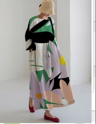 2025 Cross-Border Best Seller Printed Midi Dress Women's Beach Dress Party Dress Factory
