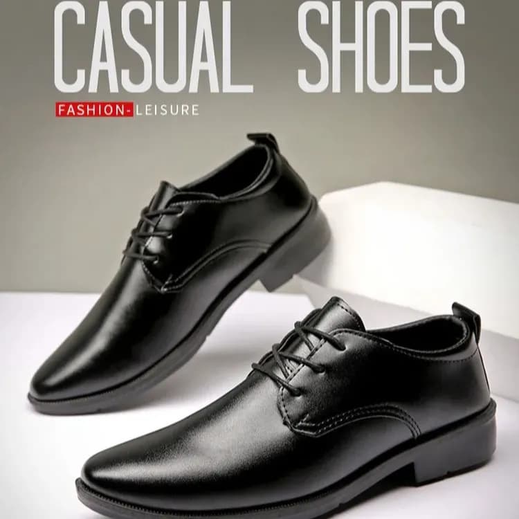 Men's Suit Shoes, Groom Black Business Formal Winter Fleece-Lined Casual Leather Shoes for Men, Wedding Shoes
