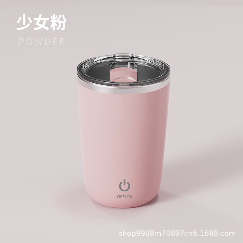 New Cross-Border Smart Temperature Measurement Magnetic Automatic Stirring Cup Electric Portable Coffee Cup Milkshake Cup Fitness Insulated Bottle