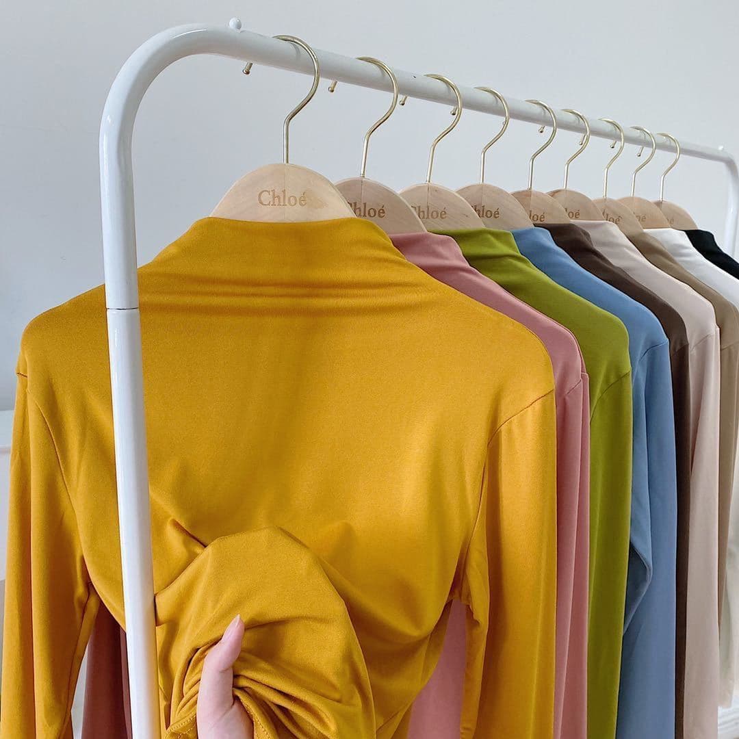 Nine-Color Face Mask Top Basic Solid Color Half Turtleneck Long Sleeve T-Shirt Women's Early Autumn Simple Casual Inner Layer Base Layer Top