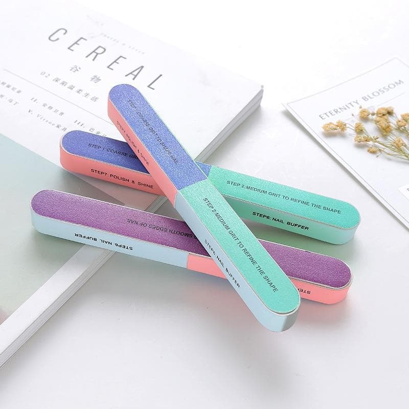 Nail Buffer Polishing File Sponge Block Sanding Stick for Manicure Pedicure Nail Art Tools