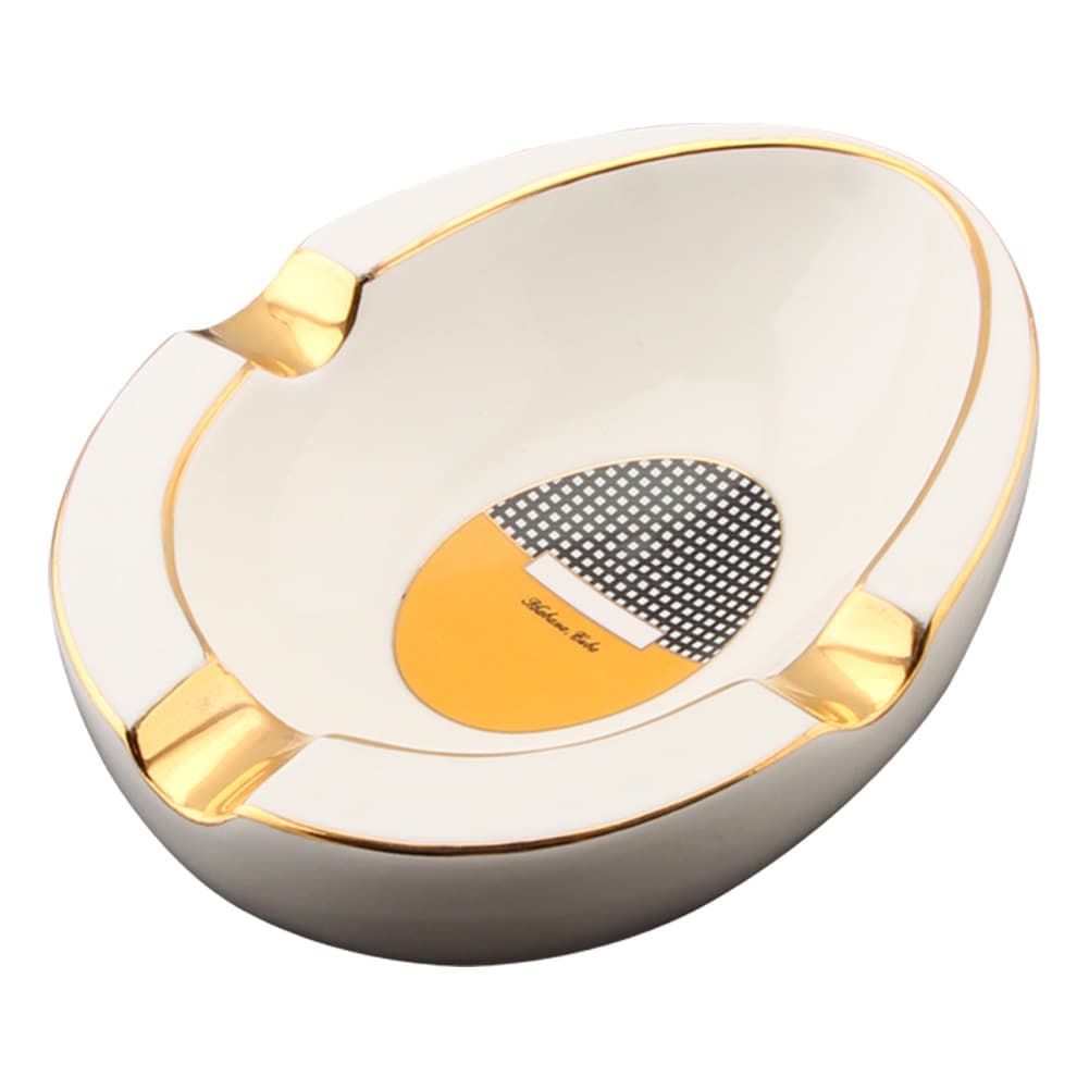 Creative Cigar Ashtray Portable Three-Slot Ceramic Cigar Ash Tray Hotel Office Smoking Set Dedicated Cigar Holder