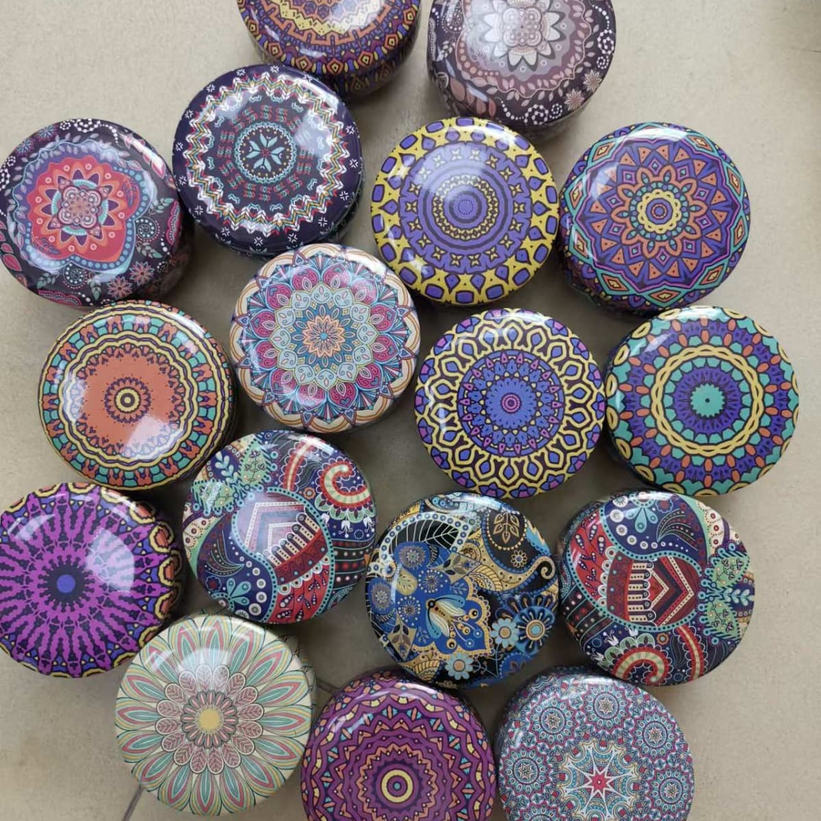 Wholesale In-Stock Tinplate Scented Candle Jar Round Flower Tea Candy Tin Metal Tinplate Bulbous Candle Jar