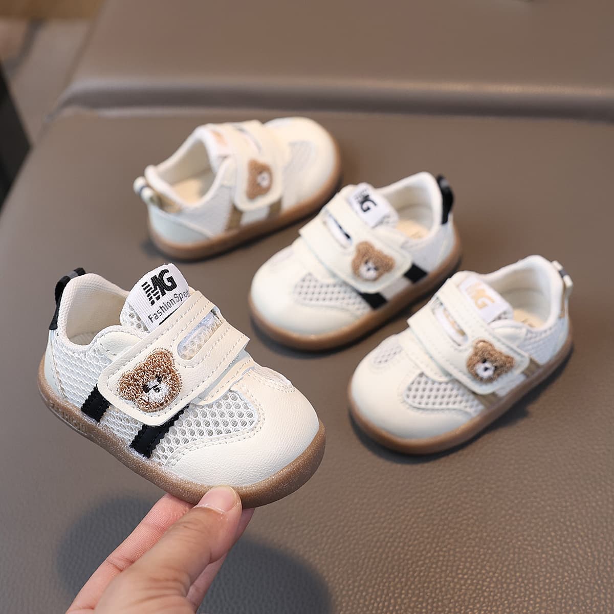 Baby's Shoes Soft-soled Toddler Shoes Spring and Summer New Breathable Single-layer Shoes Non-slip Baby Boys and Girls White Shoes for Children