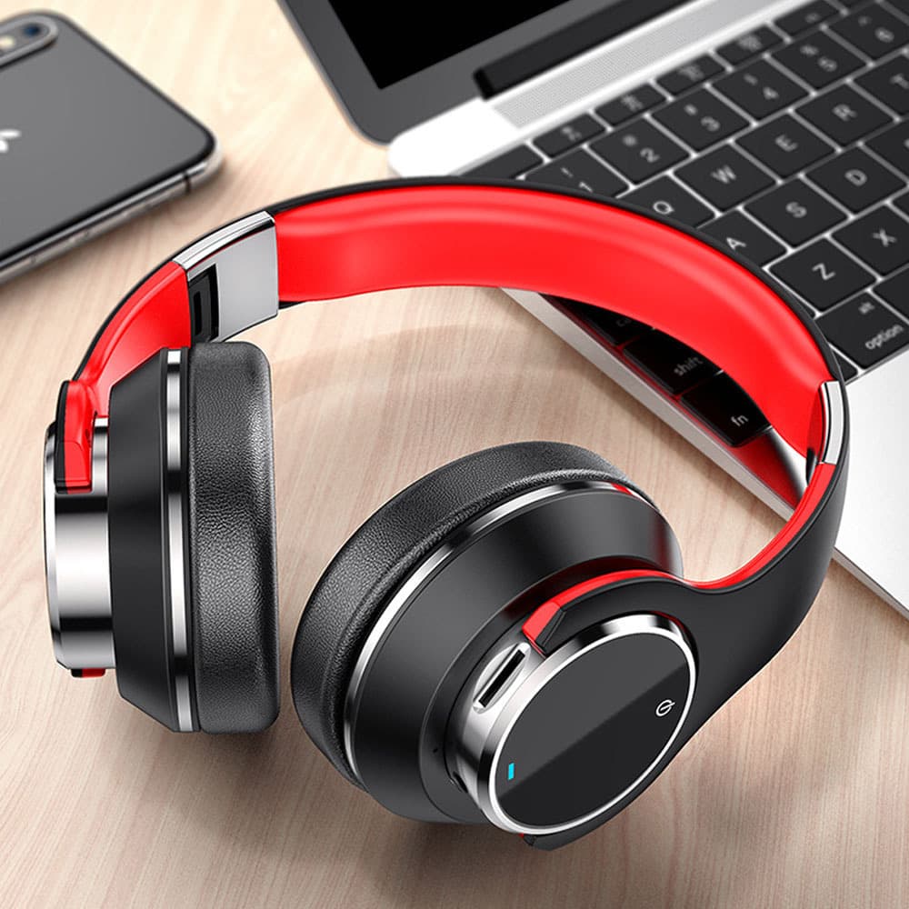 Over-ear Sports Headset with Microphone for Computer, Mobile, and Esports Gaming, Wireless Bluetooth, Card Slot, Long Battery Life, Cross-border