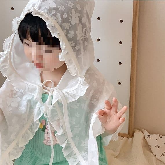 Baby sun protection cloak breathable cotton toddler summer thin section male and female baby summer children's cloak clothes