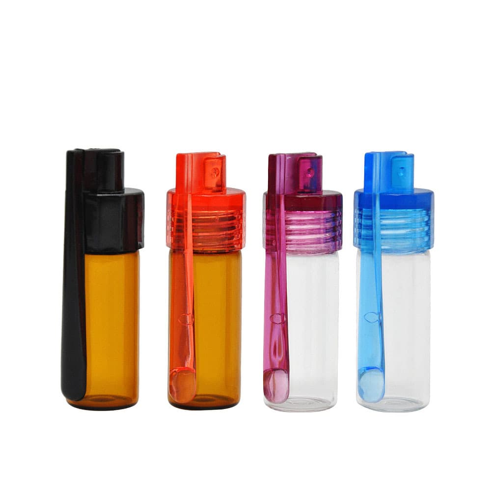New cross-border e-commerce product: 36-51mm glass pillbox, powder pillbox, portable pillbox with glass bottle body, wholesale.