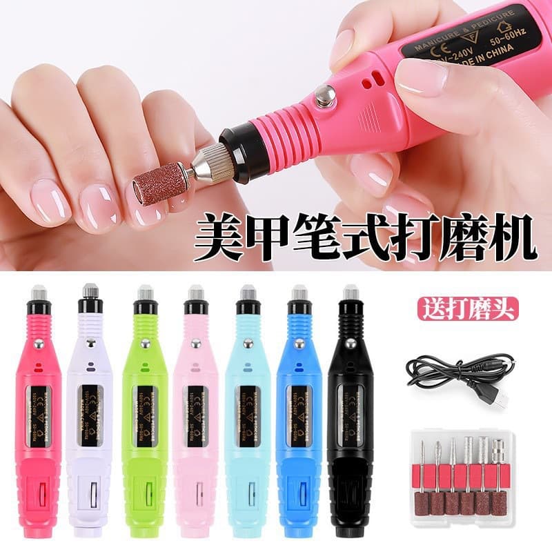 Cross-border pen-type nail polisher to remove dead skin and polish electric nail polish tool usb portable electric nail polisher