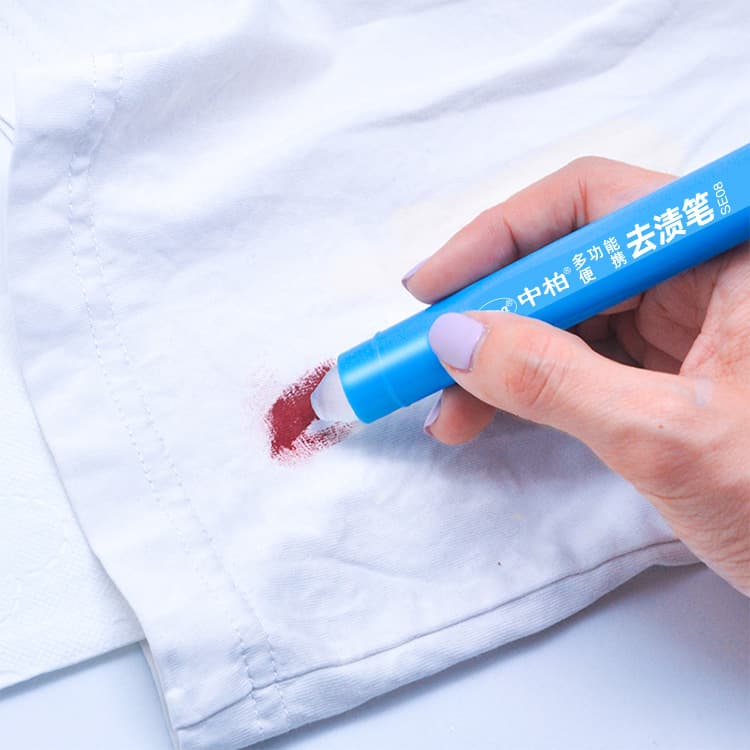Factory direct sales Zhongbai SE08 no-wash portable stain remover pen clothing cleaning oil stain emergency tool