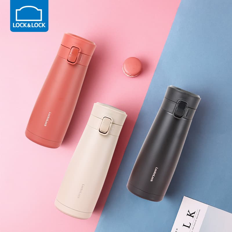 Lock&Lock Insulated Bottle for Women Portable Water Bottle 304 Stainless Steel Large Capacity Portable Cup for School Boys