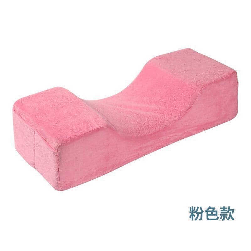 Eyelash Pillow Workstation - Removable and Washable Bed Pillow, Neck Protection, Anti-Collapse Eyelash Pillow, Flannel Texture Embroidery Pillow