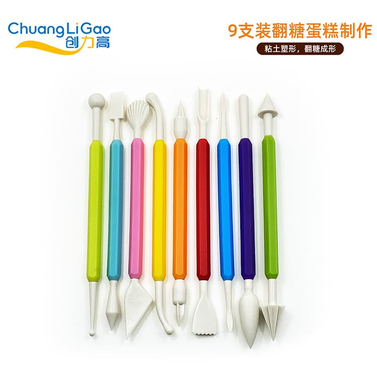 Blister card carving pen set, cake fondant carving knife making baking tools, clay embossing decorative styling pen