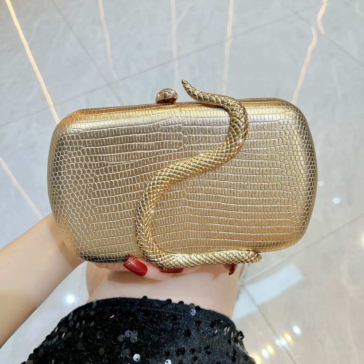 New cross-border light luxury dinner bag, high-end clutch bag, fashionable shoulder crossbody bag, celebrity banquet chain bag