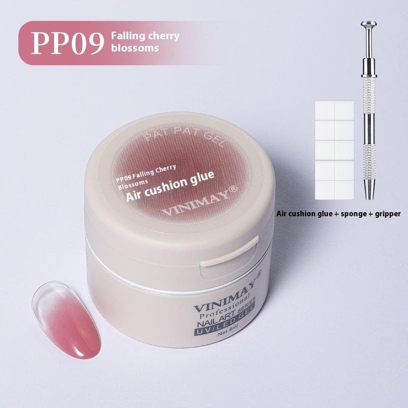 New Hot-Selling Solid Cushion Patting Gel, No-Wipe Matte Texture, Covers Free Edge, Blush Smudging Nail Gel