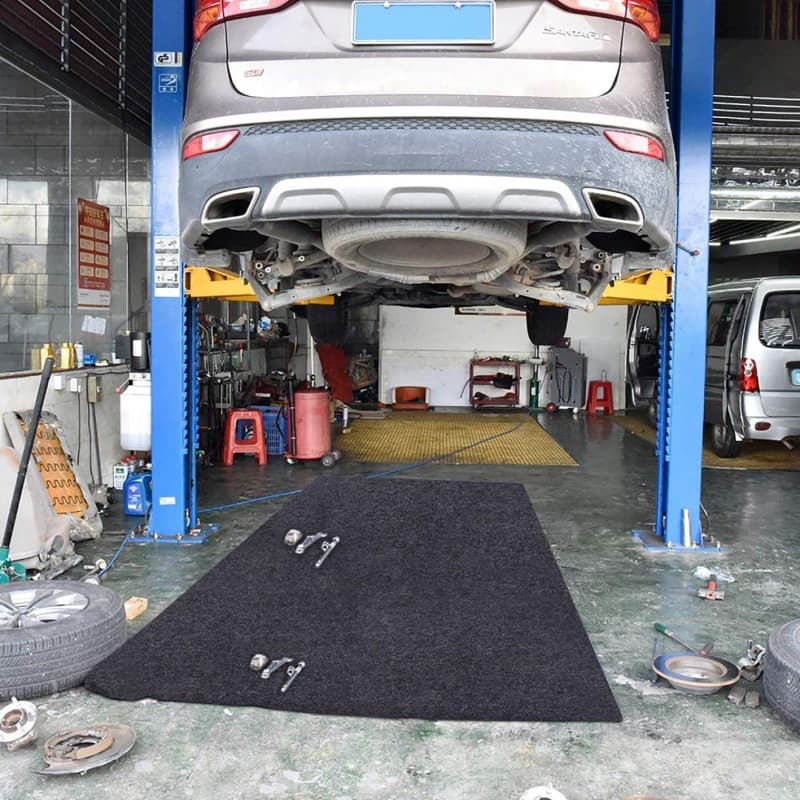 Car Repair Floor Mat Waterproof and Oil-Proof Car Repair Protective Mat Felt Garage Floor Mat Water-Absorbent and Oil-Proof Mat