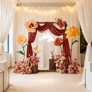 Giant Paper Flowers Artificial Flowers Scene Decoration Hotel Banquet Hall Indoor Wedding Decoration Ornaments Fake Flowers Landscaping