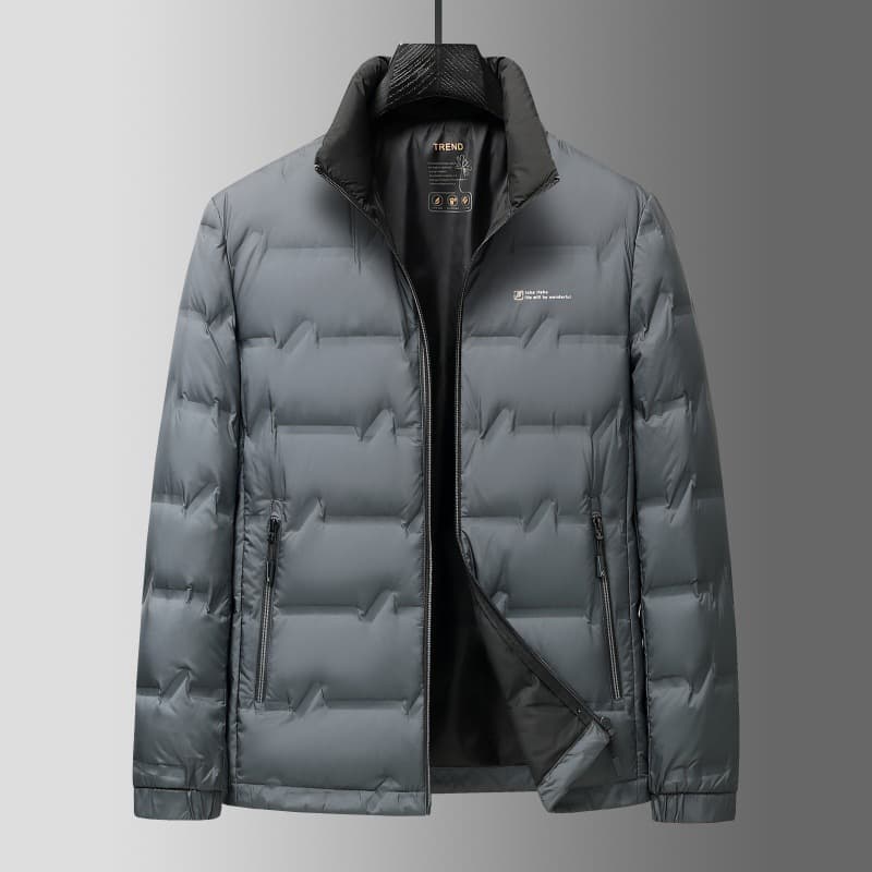 Drop Shipping Lightweight Down Jacket Men Casual Short 2025 Men's Warm Stand Collar Fashion Outerwear