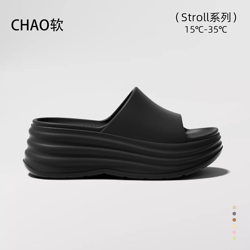 Women's Chunky Platform Slide Sandals Summer New Beach Shoes Non-Slip Odorless Outdoor Slippers