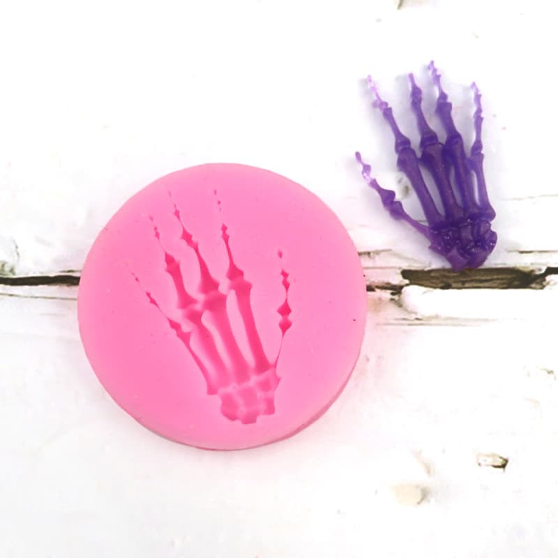 Xingka Skull Hand Fondant Mold Halloween Series Prank Cake Decoration Mold DIY Handmade Resin Mold