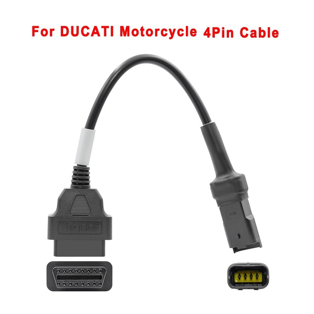 OBD to 4 pin for Ducati Motorcycle 4-pin motorcycle adapter cable suitable for Ducati