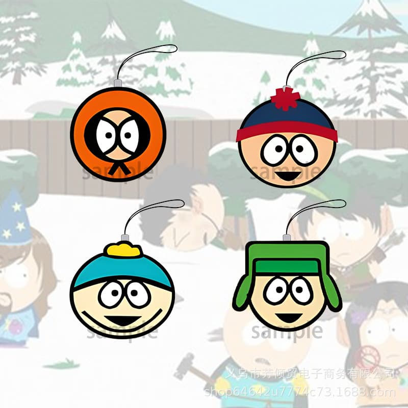 South Park protagonist Q-version big head phone charm American band doll paradise