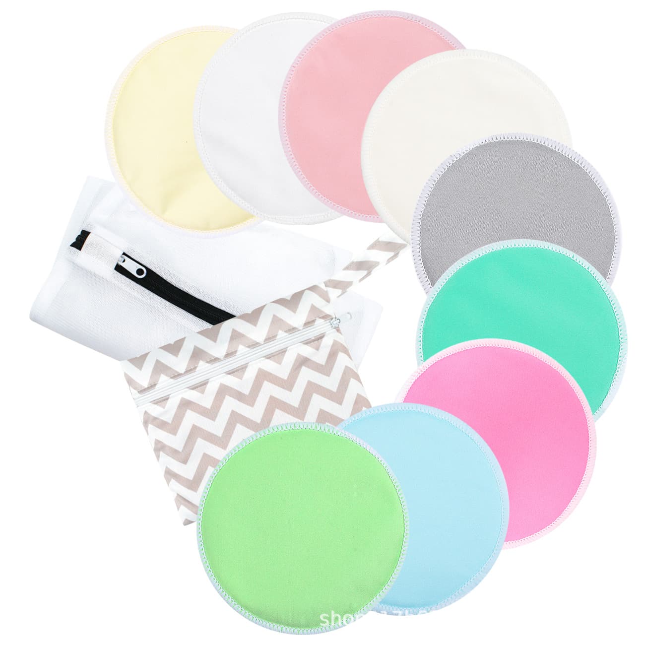Natural Bamboo Fiber Nursing Pads, Triple-Layer Waterproof Pads, Factory Direct Nursing Bra Pads, Anti-Leak Breast Pads Wholesale