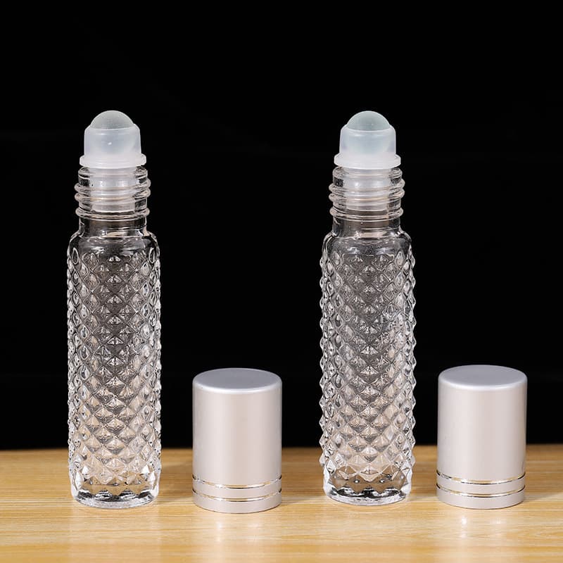 10ml Essential Oil Rollerball Bottle Perfume Sub-bottle Massage Empty Bottle Glass Beads Portable Glass