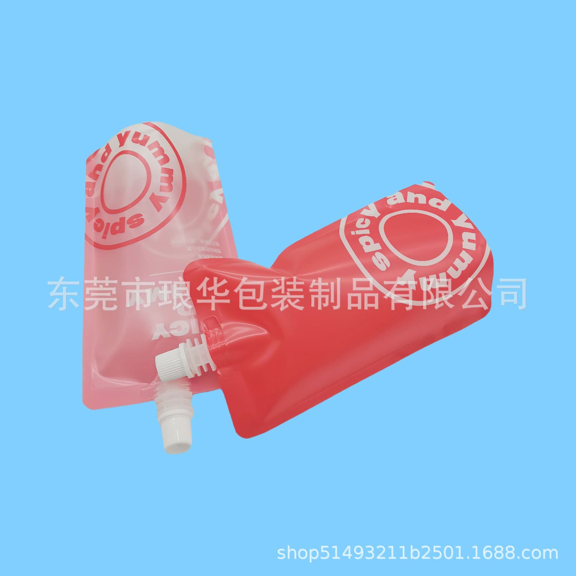 8.6 Self-Standing Spout Pouch Food-Grade Liquid Portion Bag Color-Printed Disposable Soy Milk Bag Juice Spout Pouch
