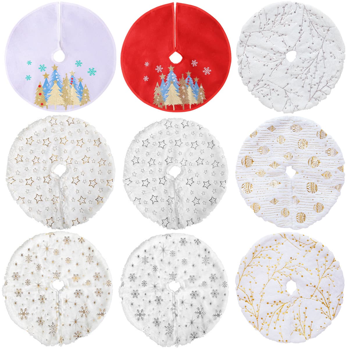 Miniature Christmas Tree Skirt New Style Desktop Decoration Christmas Supplies Small Size