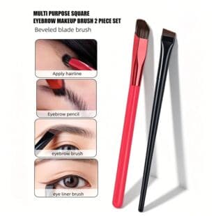 2-Piece Natural Eyebrow Brush Set Includes Natural Eyebrow Brush 101# Razor Eyebrow Brush Eye Makeup Brush Eyebrow