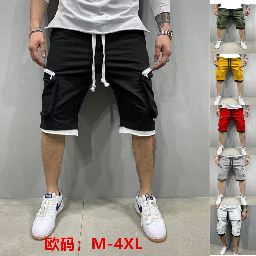 New Men's Casual 5 Pants for Foreign Trade, Large Size Sports Shorts, Men's Fashion Trend Shorts, One Generation