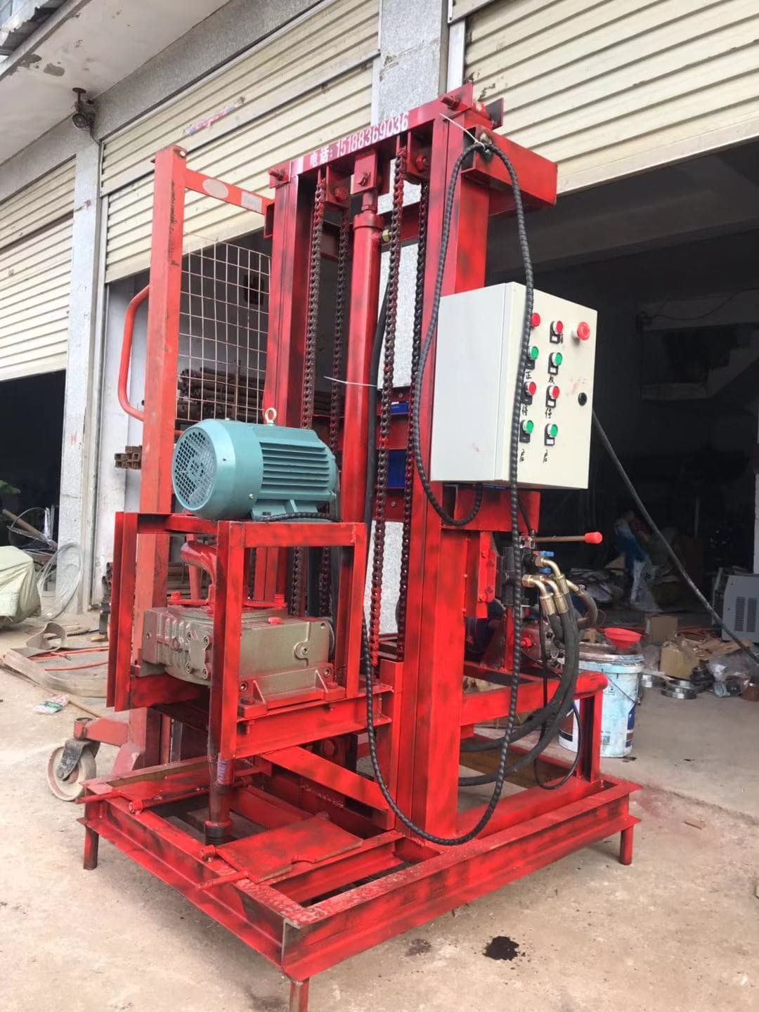 Electric Hydraulic Drilling Rig, Well Drilling Machine Capable of Drilling Rock, Direct Sales from Manufacturer Over 100 Meters