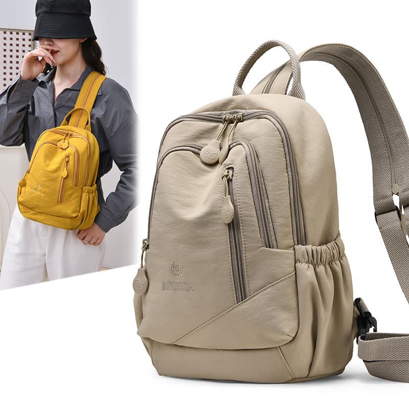 Cross-Border Lightweight Women's Backpack, New Style for Leisure, Outdoor, Multi-Functional Chest Bag, Commuter Travel Small Backpack