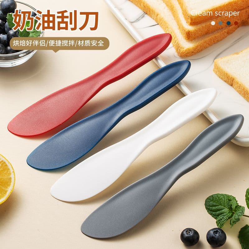 Multifunctional Plastic Cake Scraper Color Scraper Cream Pudding Knife Jam Baking Tool Spatula Small Scraper Spoon