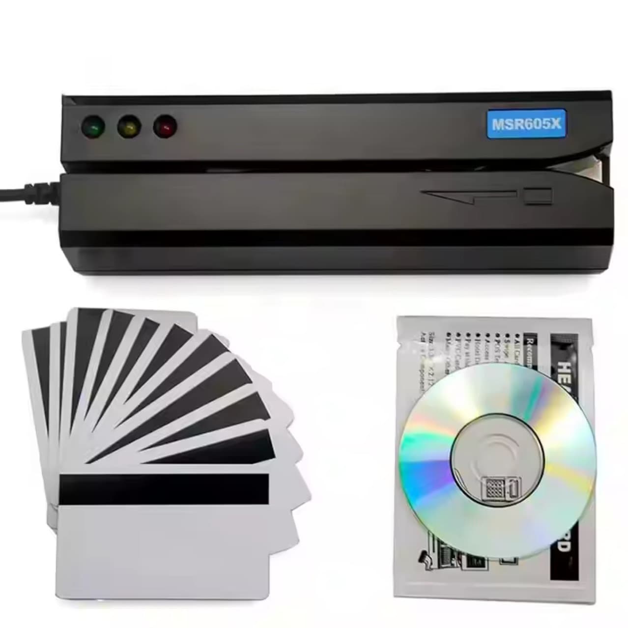 Source factory MSR605X reader/writer with matching magnetic stripe cards